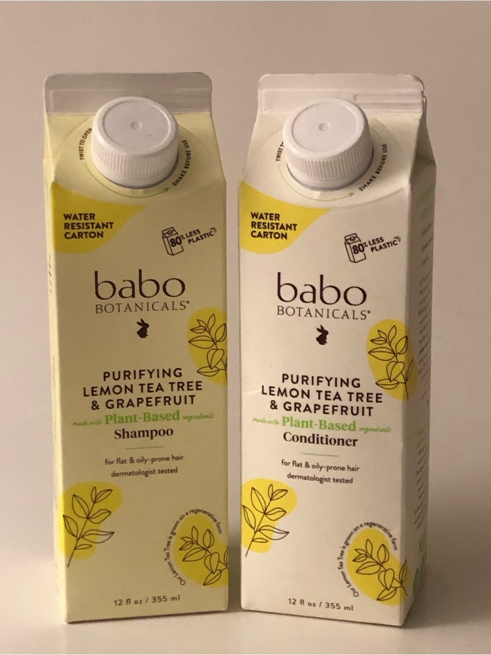 Babo Botanicals Purifying Lemon Tea Tree & Grapefruit Shampoo and Conditioner